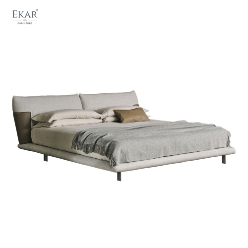 Wingear Upholstered Bed | Modern Luxury Bed Frame with Winged Headboard | EKAR FURNITURE