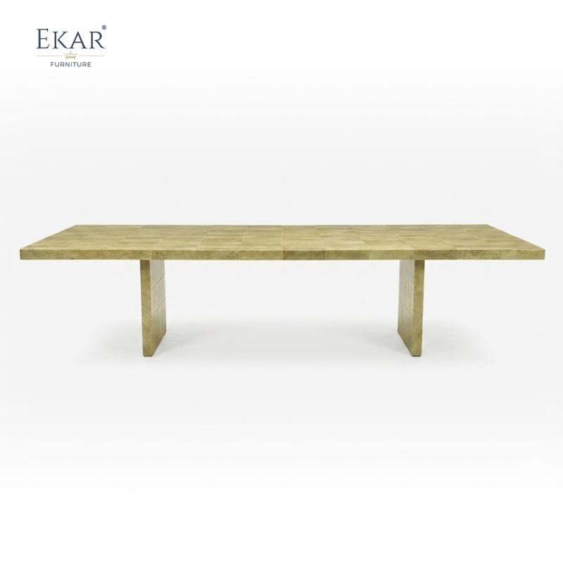 Horizon Stone-Texture Outdoor Dining Table | Luxury Minimalist Garden Furniture by EKAR FURNITURE