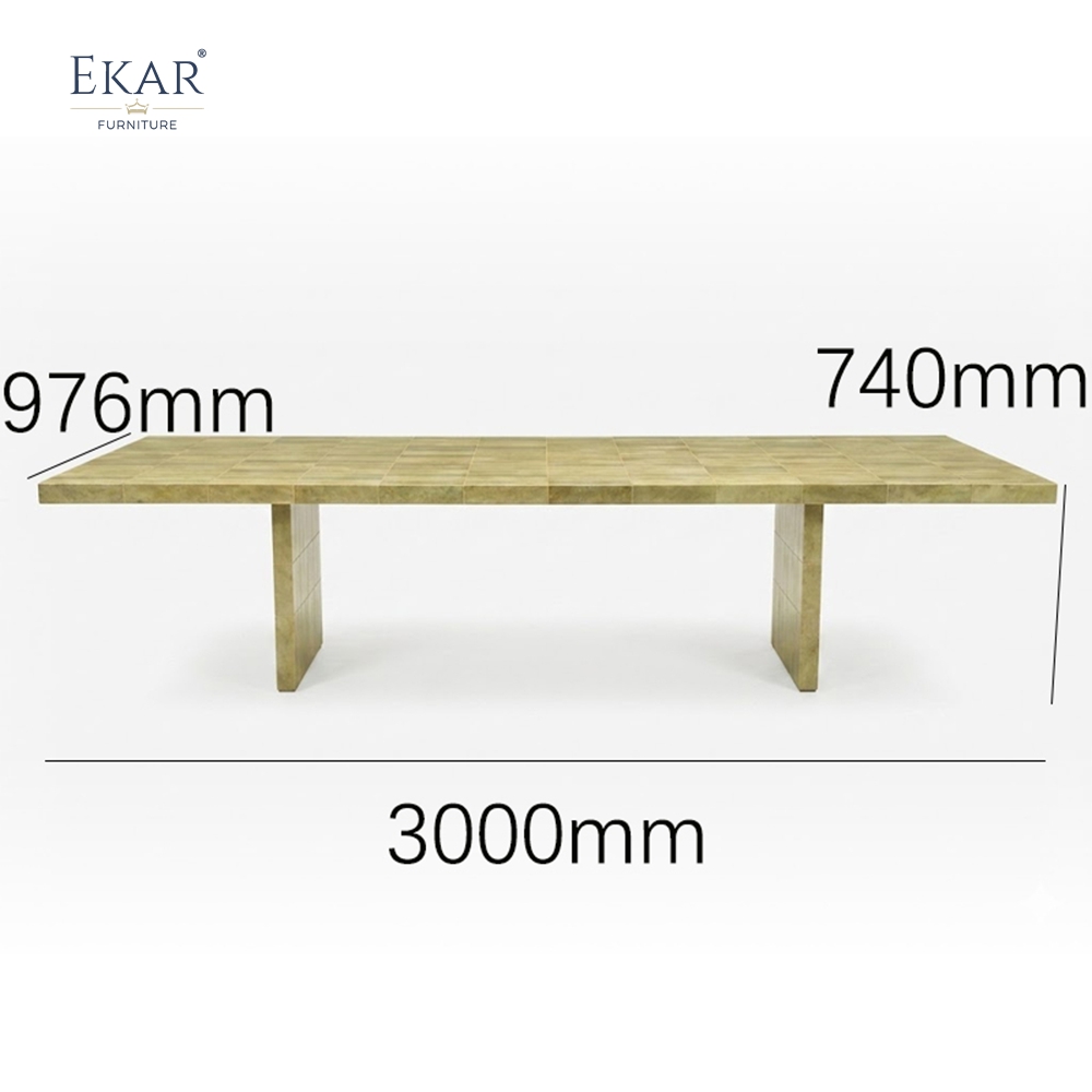 Horizon Stone-Texture Outdoor Dining Table | Luxury Minimalist Garden Furniture by EKAR FURNITURE