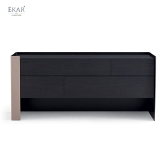 Dualplane Bedroom Dresser | Modern Minimalist Chest of Drawers with Two-Tone Finish | EKAR FURNITURE