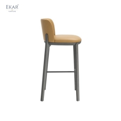 Modern Minimalist Bar Stool | EKAR FURNITURE Upholstered Stool for Contemporary Kitchen & Bar Furniture