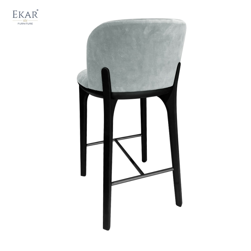 Modern Minimalist Bar Stool | EKAR FURNITURE Upholstered Stool for Contemporary Kitchen & Bar Furniture