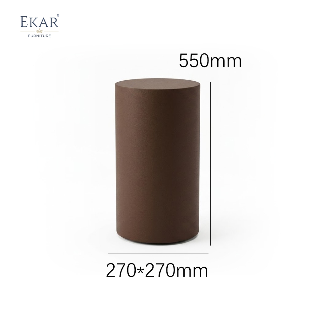 EKAR Furniture | Terra Minimalist Cylindrical Side Table – Luxury Modern Outdoor Decor