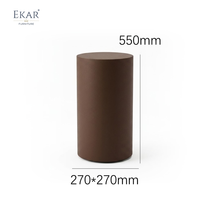 EKAR Furniture | Terra Minimalist Cylindrical Side Table – Luxury Modern Outdoor Decor