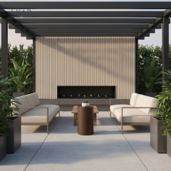 EKAR Furniture | Terra Minimalist Cylindrical Side Table – Luxury Modern Outdoor Decor
