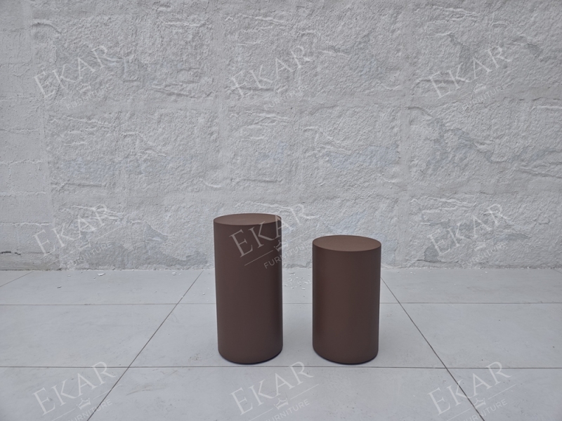 EKAR Furniture | Terra Minimalist Cylindrical Side Table – Luxury Modern Outdoor Decor