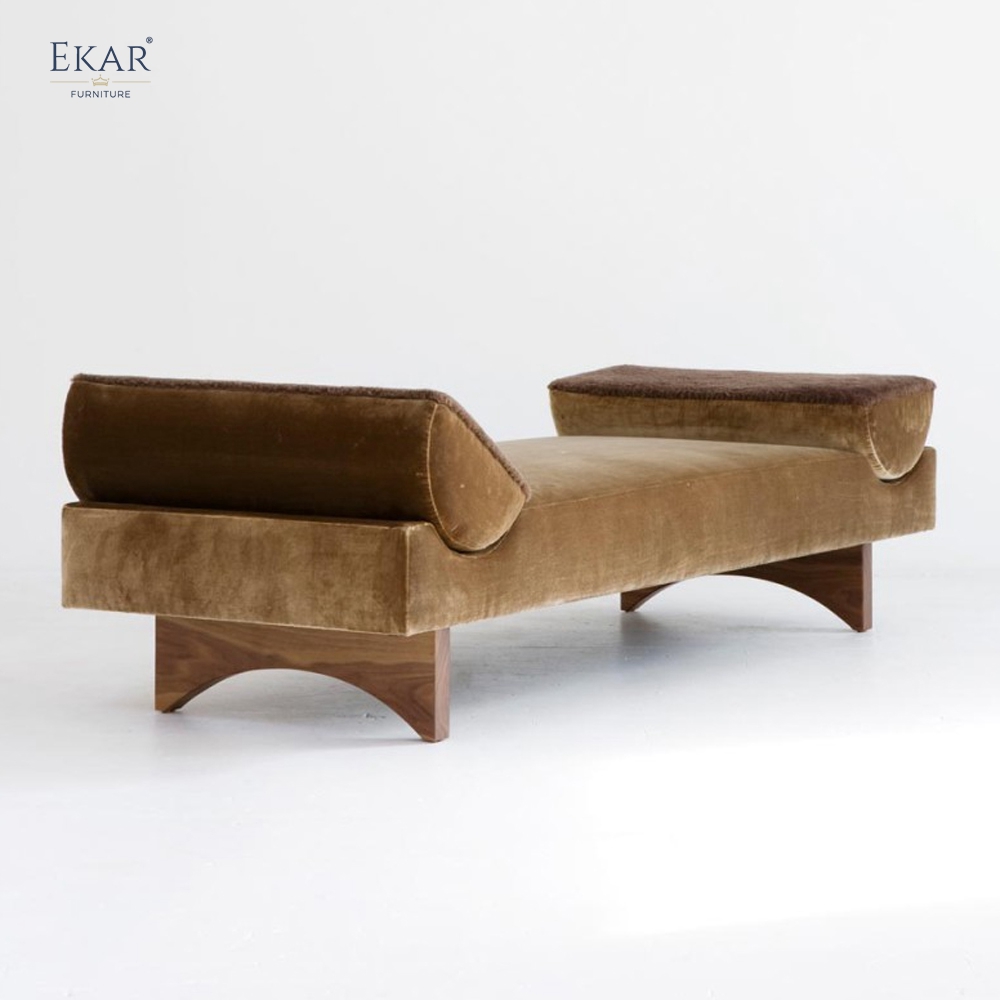 Aurora Modern Upholstered Bed Bench – Luxury Bedroom Accent Seat by EKAR FURNITURE
