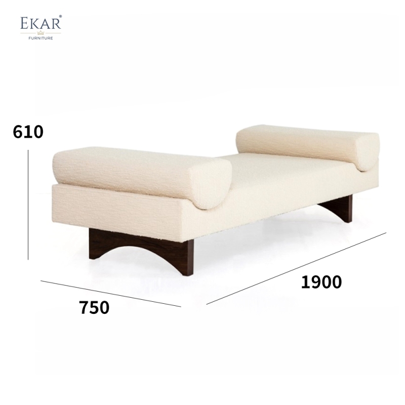 Aurora Modern Upholstered Bed Bench – Luxury Bedroom Accent Seat by EKAR FURNITURE