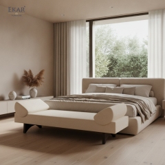 Aurora Modern Upholstered Bed Bench – Luxury Bedroom Accent Seat by EKAR FURNITURE