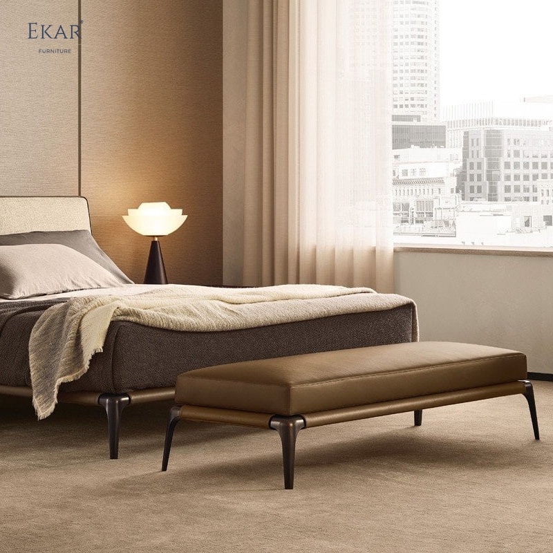 EKAR Tailored - Modern Minimalist Upholstered Bed End Bench