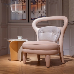 Ekar furniture hollowed-out backrest leisure chair with ergonomic support