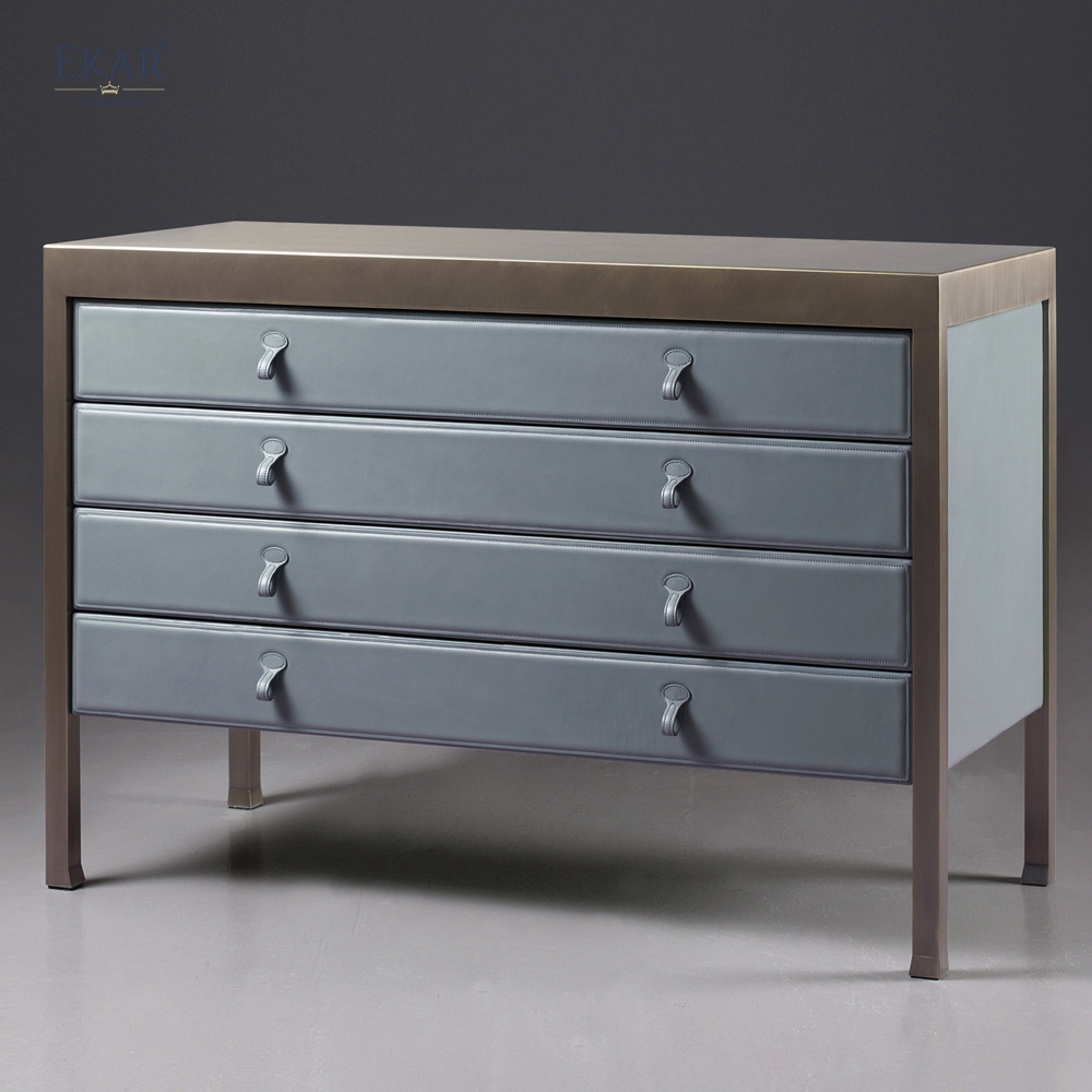 Elite Modern Leather Chest of Drawers | Luxury Bedroom Furniture by EKAR FURNITURE