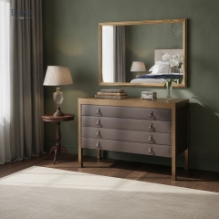 Elite Modern Leather Chest of Drawers | Luxury Bedroom Furniture by EKAR FURNITURE