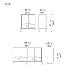 Horizon Artisanal Modular Sideboard | Modern Luxury Dining Room Buffet by EKAR FURNITURE