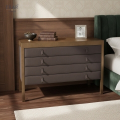 Elite Modern Leather Chest of Drawers | Luxury Bedroom Furniture by EKAR FURNITURE