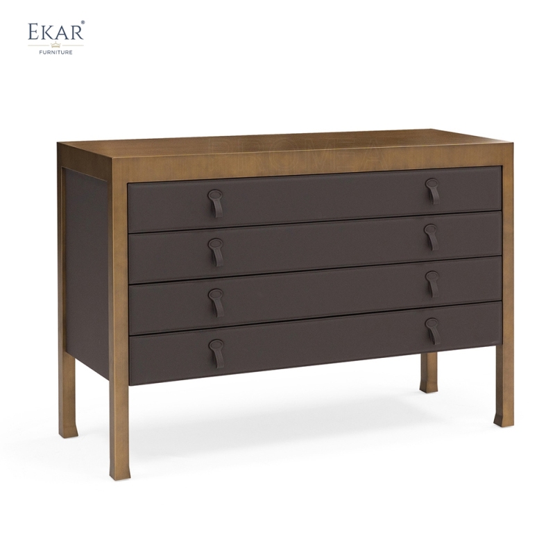 Elite Modern Leather Chest of Drawers | Luxury Bedroom Furniture by EKAR FURNITURE