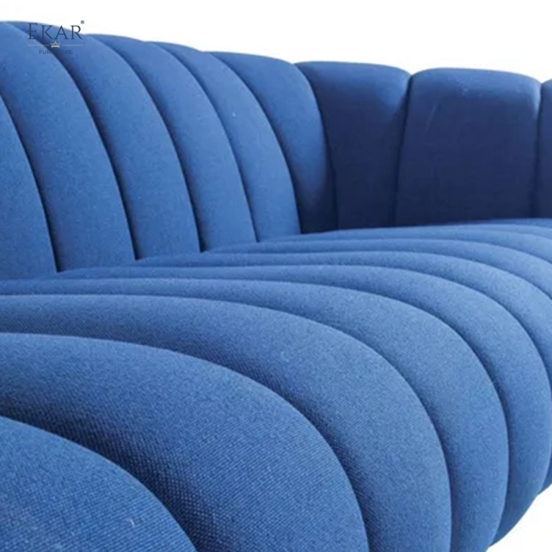 Crest Channel Tufted Modern Sofa | Curved Living Room Sofa — EKAR FURNITURE