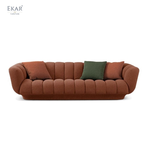 Crest Channel Tufted Modern Sofa | Curved Living Room Sofa — EKAR FURNITURE