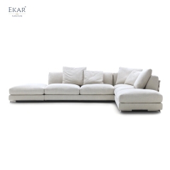 Loom Woven Leather Strap Sofa | Luxury Living Room Sofa — EKAR FURNITURE HCS297