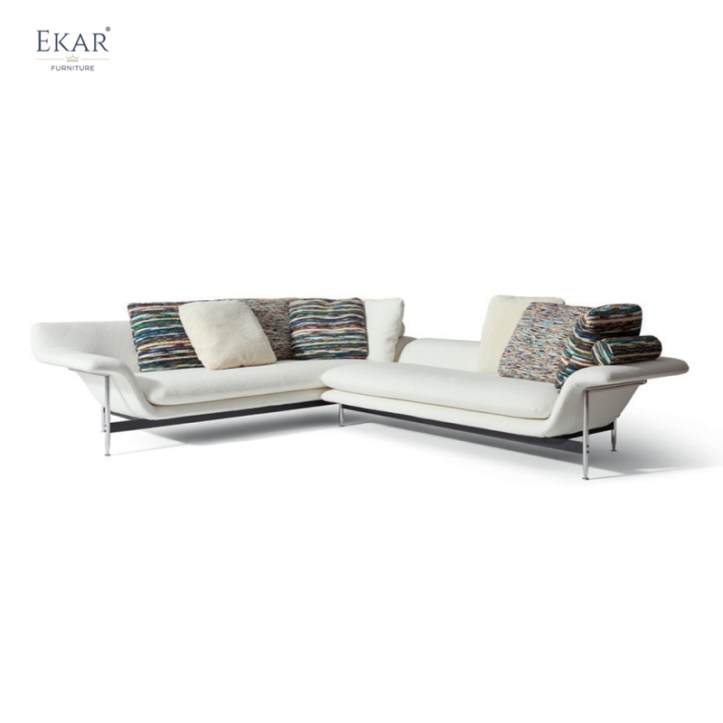Horizon Wide Arm Low Profile Sofa | Modern Sectional Living Room Sofa — EKAR FURNITURE