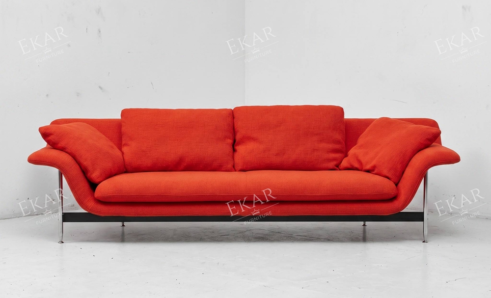 Horizon Wide Arm Low Profile Sofa | Modern Sectional Living Room Sofa — EKAR FURNITURE