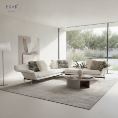 Horizon Wide Arm Low Profile Sofa | Modern Sectional Living Room Sofa — EKAR FURNITURE