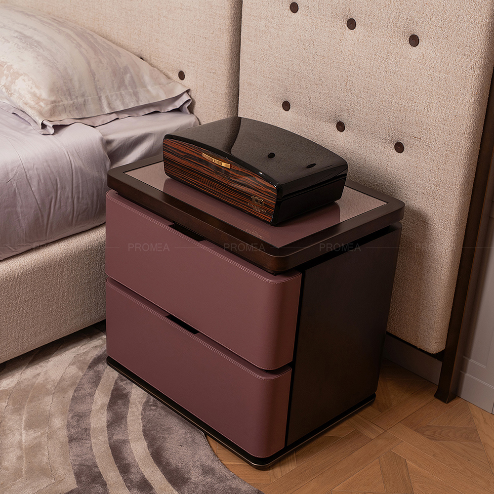 Panorama Panel Smart Bed | Modern Luxury Hotel Bed with Wide Headboard & Integrated Controls | EKAR FURNITURE