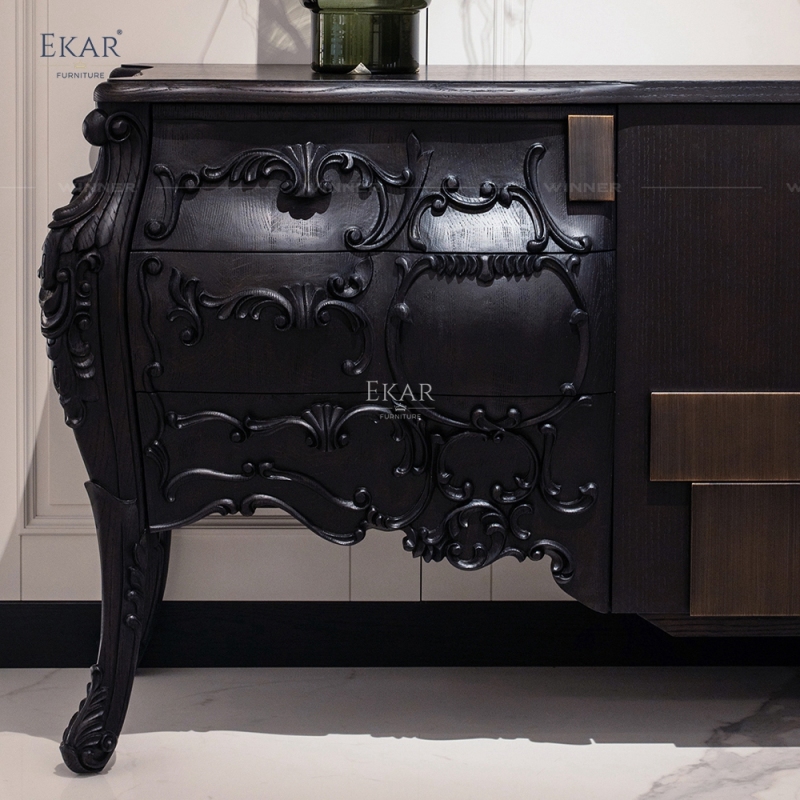 Modern Solid Wood Entryway Cabinet – Unique Design for Stylish and Functional Hallway Storage