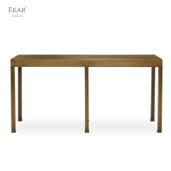 Modern Brass Console Table – Metal Entryway Table for Hallway & Foyer | EKAR Furniture