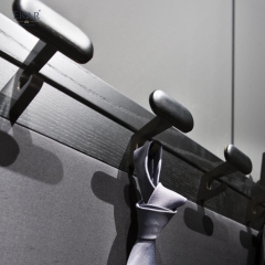 Modern Freestanding Coat Rack with Mirror – Wall Divider Valet Stand for Bedroom | EKAR Furniture
