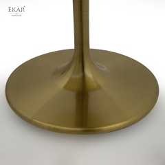 Modern Velvet Swivel Bar Chair with Tulip Base – Rounded Armchair Style Bar Stool | EKAR Furniture