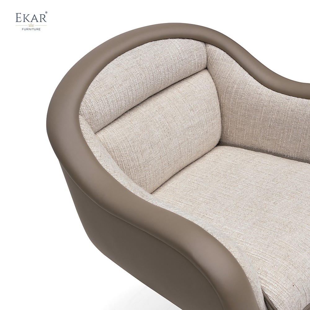Vintage Leather Executive Office Chair – Rolling Desk Chair with Wood Handle | EKAR Furniture