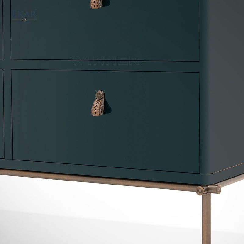 Modern Wood TV Cabinet – Sleek Metal Legs and Ample Storage Design