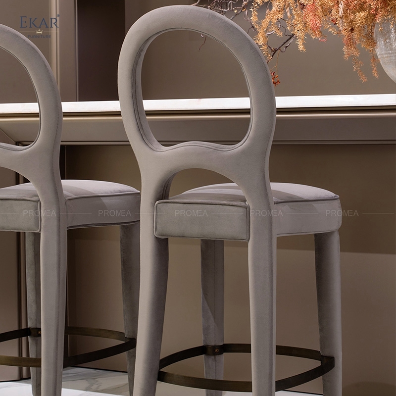 EKAR "Zenith" Modern Upholstered Bar Stool - Designer Restaurant Furniture