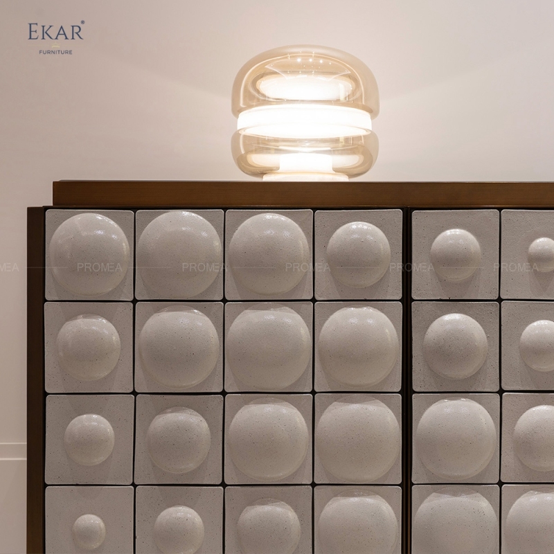 EKAR Handmade Ceramic Bubble Sideboard Cabinet – Luxury Modern Storage Furniture with Unique Artistic Design