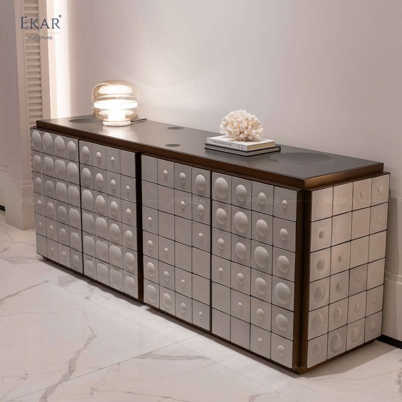 EKAR Handmade Ceramic Bubble Sideboard Cabinet – Luxury Modern Storage Furniture with Unique Artistic Design