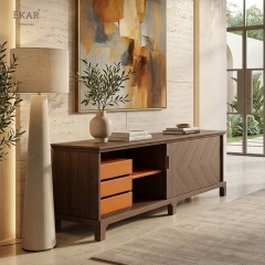 Modern Wood Bedroom Dresser with Drawers and Cabinet Storage | EKAR FURNITURE