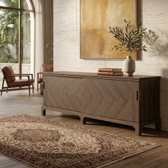 Modern Wood Bedroom Dresser with Drawers and Cabinet Storage | EKAR FURNITURE
