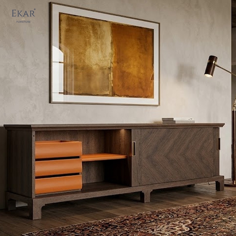 Modern Wood Bedroom Dresser with Drawers and Cabinet Storage | EKAR FURNITURE