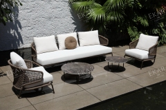 Waterproof Outdoor Modular Coffee Table Set for Patio and Garden