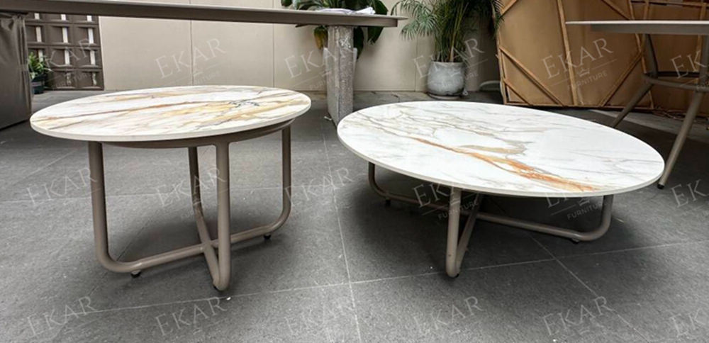 Waterproof Outdoor Modular Coffee Table Set for Patio and Garden