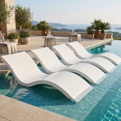 Modern Fiberglass In-Water Pool Lounger for Tanning Ledges | EKAR FURNITURE