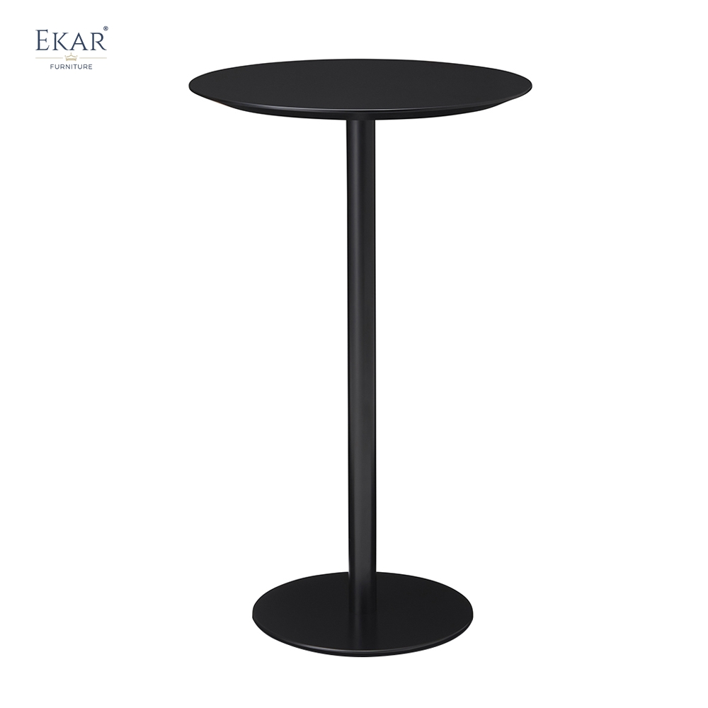 Modern Aluminum Pedestal Outdoor Bar Table for Patios and Rooftops | EKAR FURNITURE
