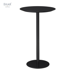 Modern Aluminum Pedestal Outdoor Bar Table for Patios and Rooftops | EKAR FURNITURE