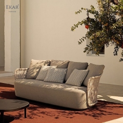Modern Outdoor Sofa – Luxury Woven Patio Couch for Contemporary Outdoor Living