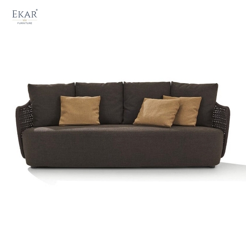 Modern Outdoor Sofa – Luxury Woven Patio Couch for Contemporary Outdoor Living