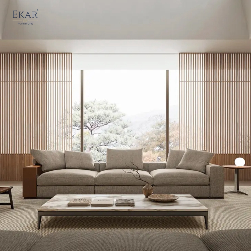 EKAR Modern Modular Sectional Sofa | Minimalist Contemporary Sofa for Luxury Interiors