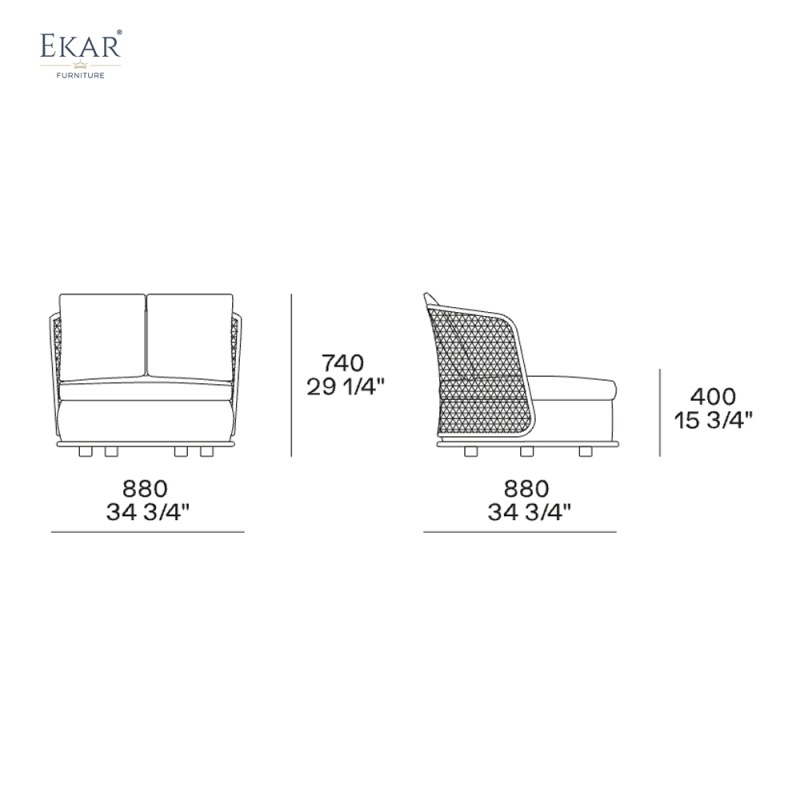 Modern Outdoor Leisure Chair – Luxury Woven Swivel Armchair for Patio & Garden