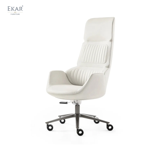 Modern High-Back Executive Office Chair with Wheels | EKAR FURNITURE