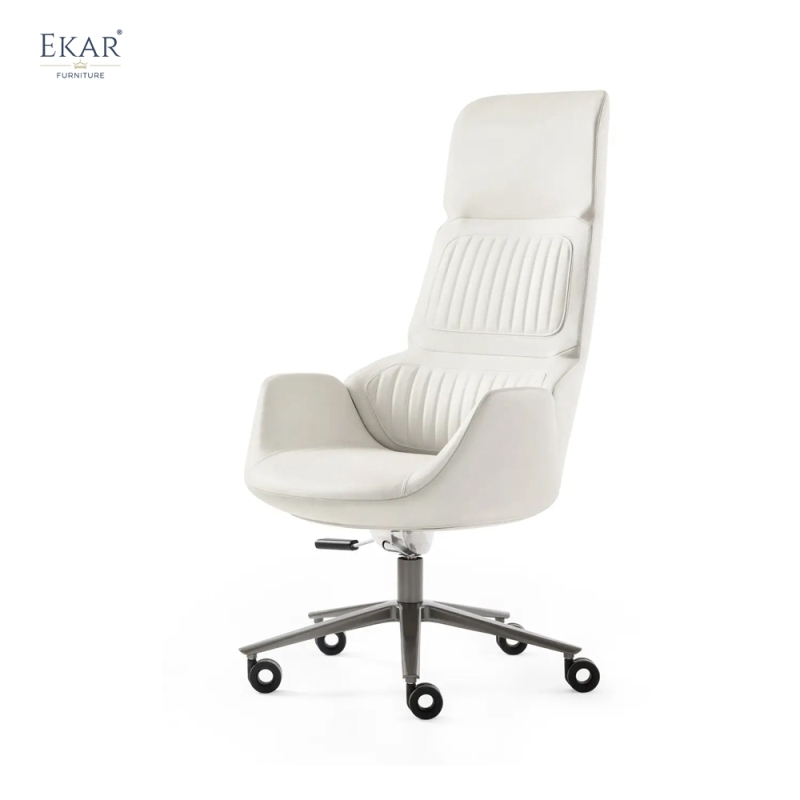 Modern High-Back Executive Office Chair with Wheels | EKAR FURNITURE